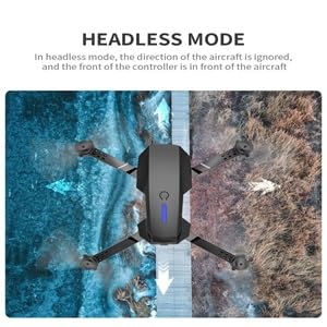 E88 Drone with 4K Dual Camera, WiFi FPV Live Video, 1080P HD Wide-Angle Lens, Foldable RC Quadcopter with Altitude Hold, Gesture Control, Headless Mode, One-Key Take Off/Landing, for Beginners