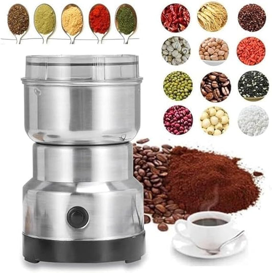 Nima Mini Electric Mixer Grinder - Stainless Steel Small Masala Spice Machine