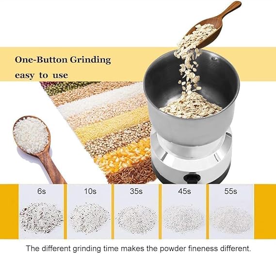 Nima Mini Electric Mixer Grinder - Stainless Steel Small Masala Spice Machine